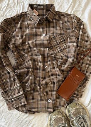 Фланелева оверсайз сорочка8 фото