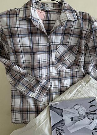 Фланелева оверсайз сорочка7 фото