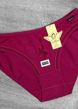Женские хлопковые трусы aonidaisi 5194 xl, xxl. 46/48р.