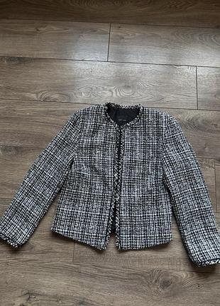 Укорочений піджак / твідовий піджак