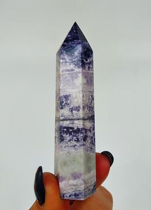 Кристалл из натурального камня агат королевский