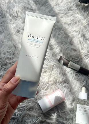 Оригінал!!! skin1004 centella sun serum spf50+ pa++++ - увлажняющий солнцезащитный крем - 50мл