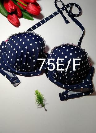 Верх купальника балконет в горошок george, eur 75e/f