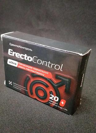 Erectocontrol (еректоконтроль) натуральний засіб для чоловіків, 20 капс