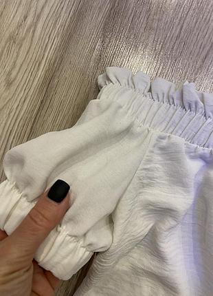 Легенька біла блуза на дівчинку р.128