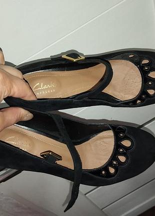 Туфлы замшевые clarks2 фото