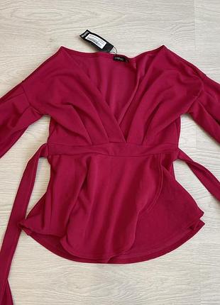 Блуза для вагітних з відкритими плечима, boohoo uk12