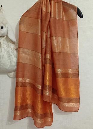 Шарф. палантин. шелк.