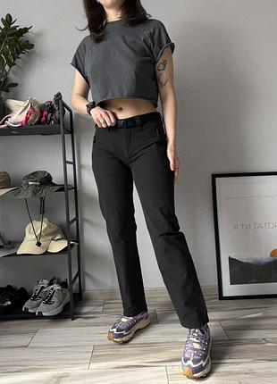 Haglofs штани жіночі чорні спортивні трекінгові у похід трекінгові