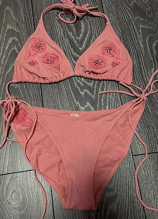 Купальник бикини розовый