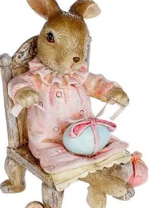 Статуетка великодній кролик,12 см