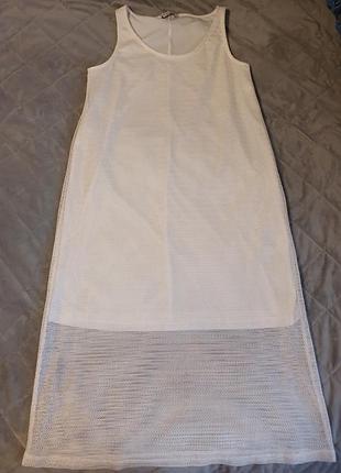 Сукня білого кольору сітка,розмір м