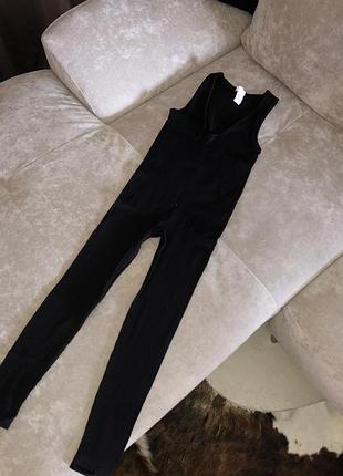 Утягуючий моделюючий комбінезон zara рубчик утягивающий моделирующий комбинезон