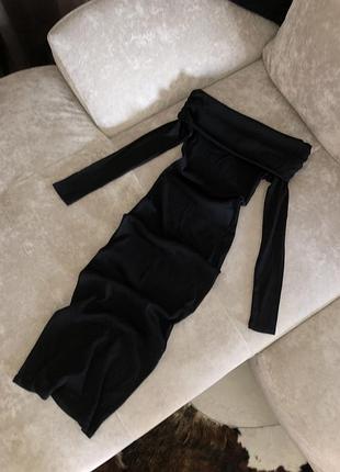 Максі міді довге плаття в рубчик на плечі длинное макси миди платье рубчик на плечи