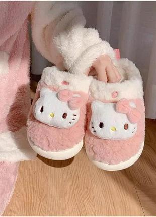 Комнатные тапочки тапочки с открытой пяткой аниме хеллоу котти kuromi sanrio hello kitty