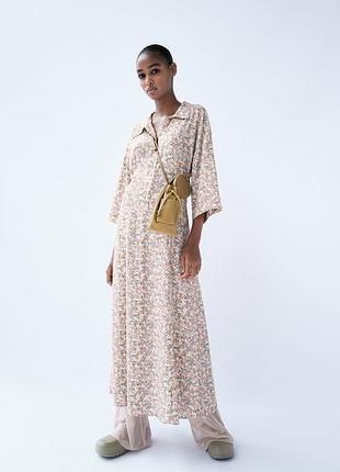 Сукня плаття платье нова колекція в принт zara