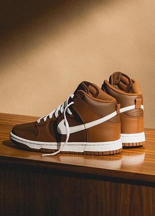 Nike dunk high chocolate 4