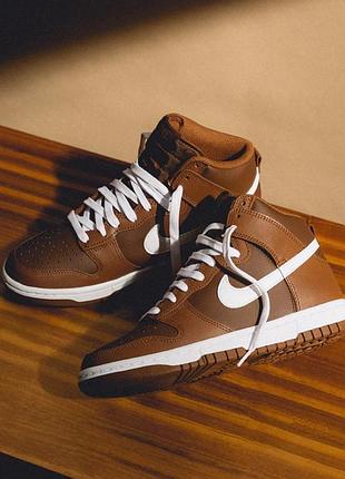 Nike dunk high chocolate 3