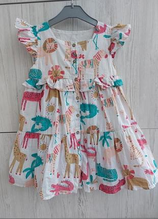Брендовое хлопковое летнее платье