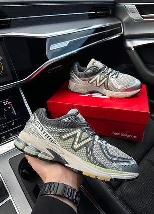 Чоловічі кросівки new balance 860v2 white grey silver