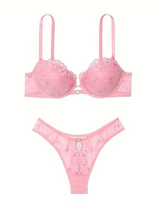 Кружевной комплект белья пушап виктория сикрет victoria's secret оригинал
