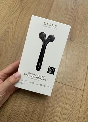 Електронний ультразвуковий ролик geske sonic facial roller 4в1 black
