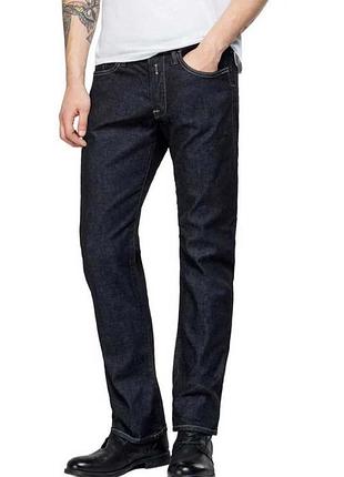 Джинсы replay foreverdark waitom regular slim elastane blue jeans w36 l30