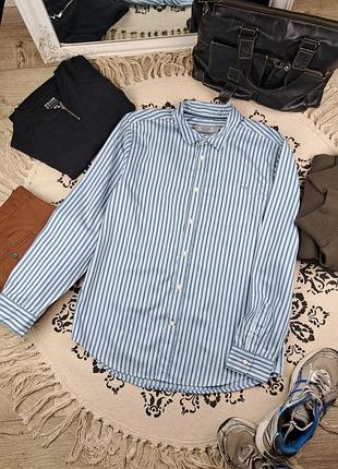 Брендовая стильная хлопковая рубашка в красивый принт maine🔥