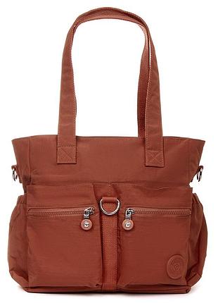 Сумка жіноча текстиль. поліамід. jielshi. коричневий.