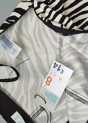 Розкльошені штани в принт зебри, штани кльош,брюки primark3 фото