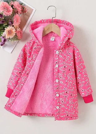 Ветровка розовая теплая shein 8-9лет