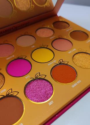 Bebella orange squeeze eyeshadow palette палитра ярких теней