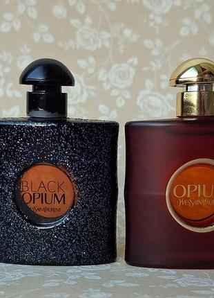 Лот миниатюр black opium yves saint laurent парфюм туал вода пробник флакон
