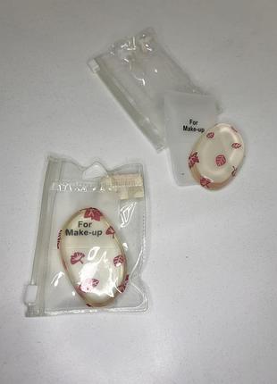 Силіконовий спонж для макіяжу “for make-up” з листочками