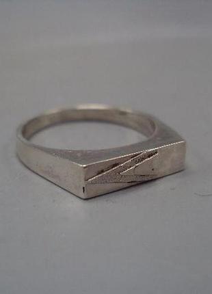 Мужской перстень прямоугольное кольцо печатка прямоугольник серебро украина 3,84 г размер 20 №15164