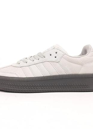 Adidas samba xlg сірі кросівки жіночі адідас адидас кроссовки кросовки