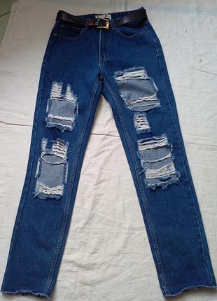 Джинсы.с высокой талией