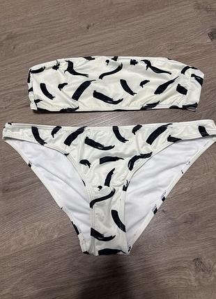 Купальник бандо в принт