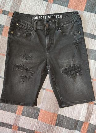 Джинсові шорти на хлопчика 12-13р h&m