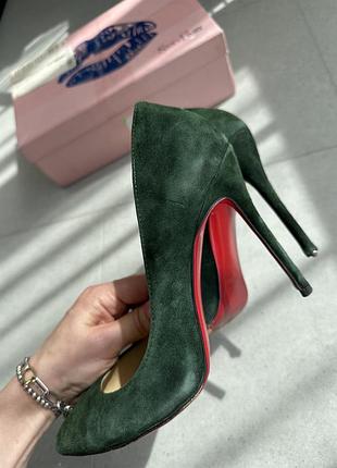 Лодочки туфлі замш