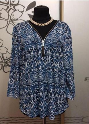 Коттоновая блузка большого размера