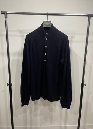 Вовняний светр кофта на ґудзиках balmain чорний