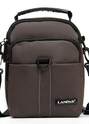 Сумка чоловіча планшет нейлон lanpad 7685 grey