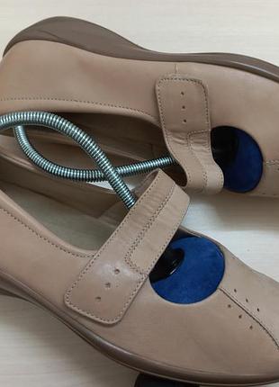 Туфли мокасины кожа весна-осень жен. 42р.k clarks индии