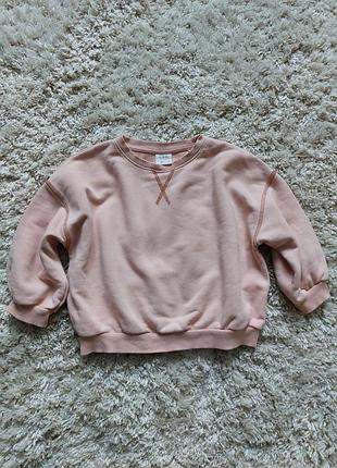 Світшот zara 3-4, можна 2-3,  оверсайз, кофта зара, толстовка, батнік  90-100 см