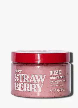 Juicy strawberry - скраб для тіла pink victorias secret, 283г