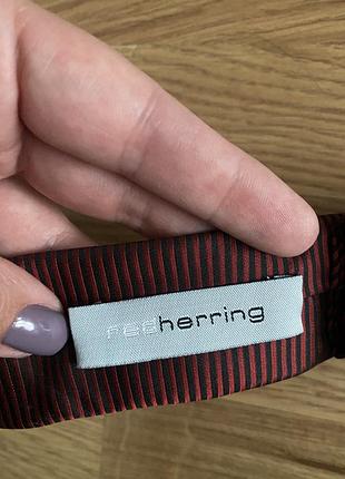 Краватка звужена вузька в полоску red herring3 фото
