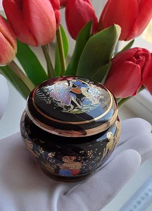 Флакон, шкатулка фарфор, позолота