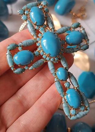 Alice caviness винтажная брошь-кулон крест