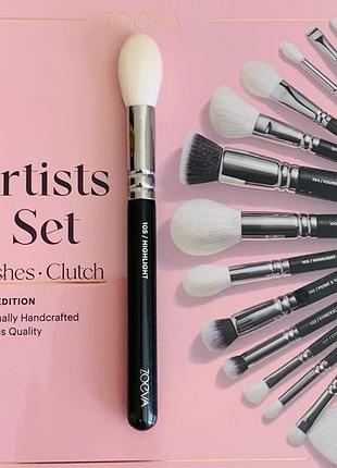 Кисть для хайлайтера zoeva 105 luxe highlight brush (с набора) оригинал!